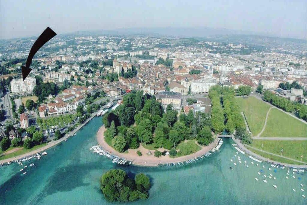 Le Panorama - Vue Lac Et Montagne Avec Parking Annecy Exterior photo
